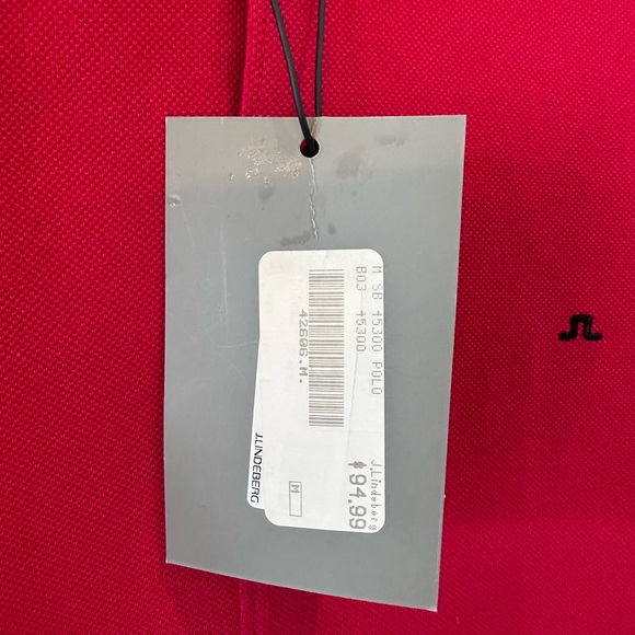 J Lindeberg Polo Short in Red - Picture 3 of 4